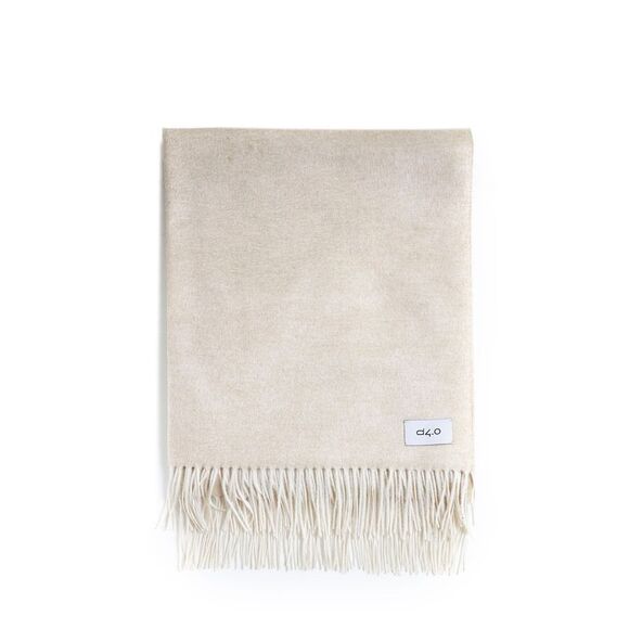 D 4.0 Men Beige Plaid With Fringes